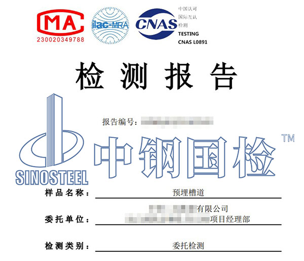 槽道中性盐雾试验报告